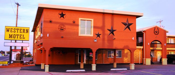 Western Motel Shamrock TX – Foto de alojamiento occidental cerca del desierto
